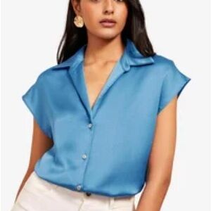 Banana Republic Sky Blue Women's Blouse